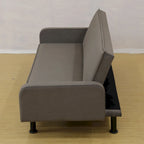 Memory Foam Futon Couch Bed Convertible Sofa with Adjustable Splitback for Compact Living Space