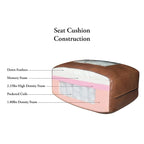 Hydeline Bella Top Grain Leather L Shape Sectional Sofa