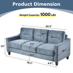 Modern Chenille Sofas Couches for Living Room
