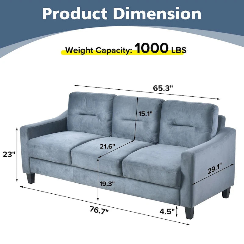 Modern Chenille Sofas Couches for Living Room