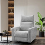 Olmas 33.5W Power Swivel Glider Recliner with USB Charger