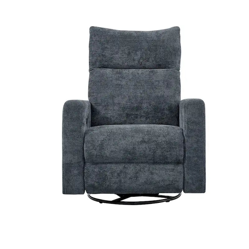 Olmas 33.5W Power Swivel Glider Recliner with USB Charger
