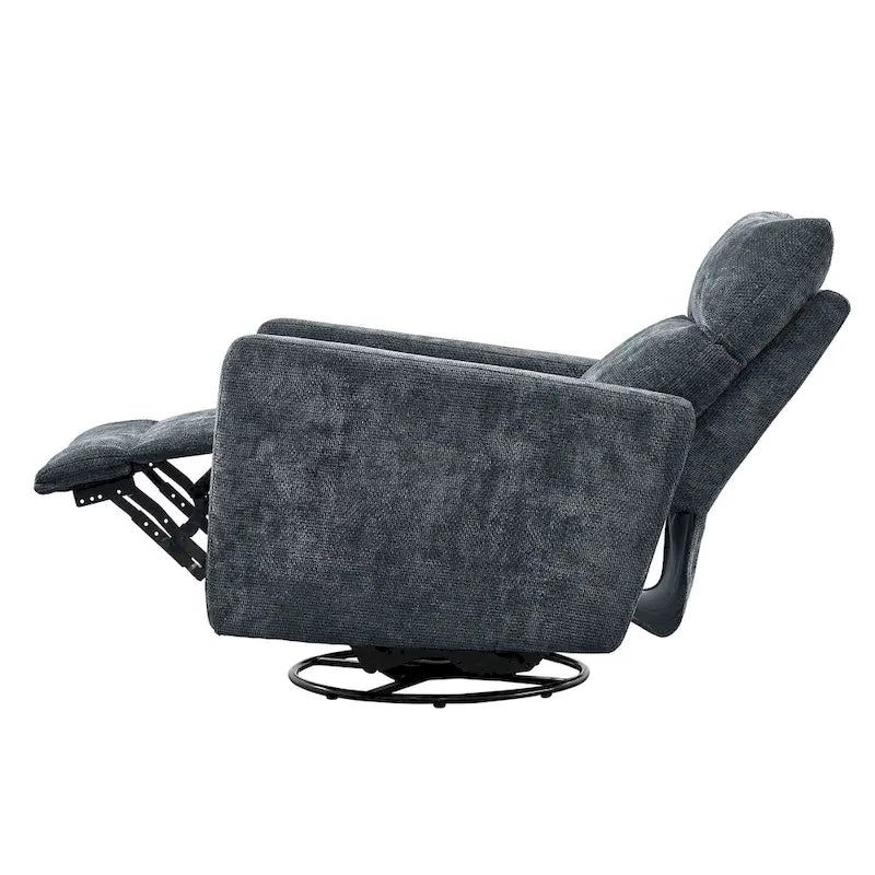 Olmas 33.5W Power Swivel Glider Recliner with USB Charger