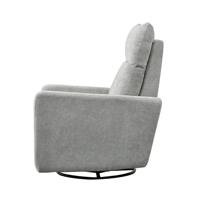 Olmas 33.5W Power Swivel Glider Recliner with USB Charger