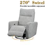 Olmas 33.5W Power Swivel Glider Recliner with USB Charger