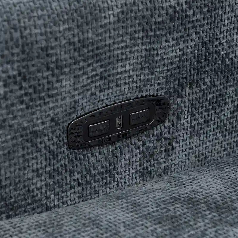 Olmas 33.5W Power Swivel Glider Recliner with USB Charger