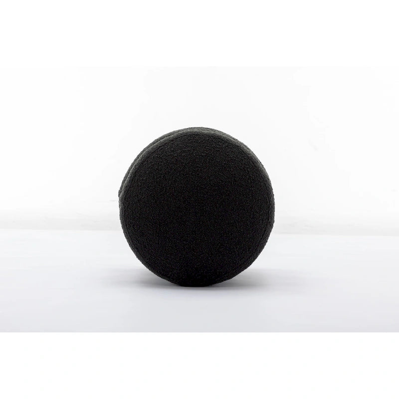 Soft Velvet Round Ottoman Footrest Stool
