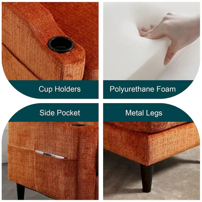 HOMEFUN storage sofa /Living room sofa cozy sectional sofa