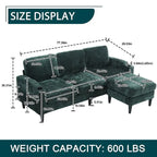 HOMEFUN storage sofa /Living room sofa cozy sectional sofa