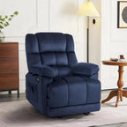 MCombo Electric Power Recliner Chair for Living Room with Heat and Massage, Fabric R6233