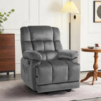 MCombo Electric Power Recliner Chair for Living Room with Heat and Massage, Fabric R6233