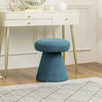 Adeco Mushroom Ottoman Large Soft Foot Stool for Living Room Bedroom