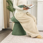 Adeco Mushroom Ottoman Large Soft Foot Stool for Living Room Bedroom