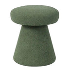 Adeco Mushroom Ottoman Large Soft Foot Stool for Living Room Bedroom