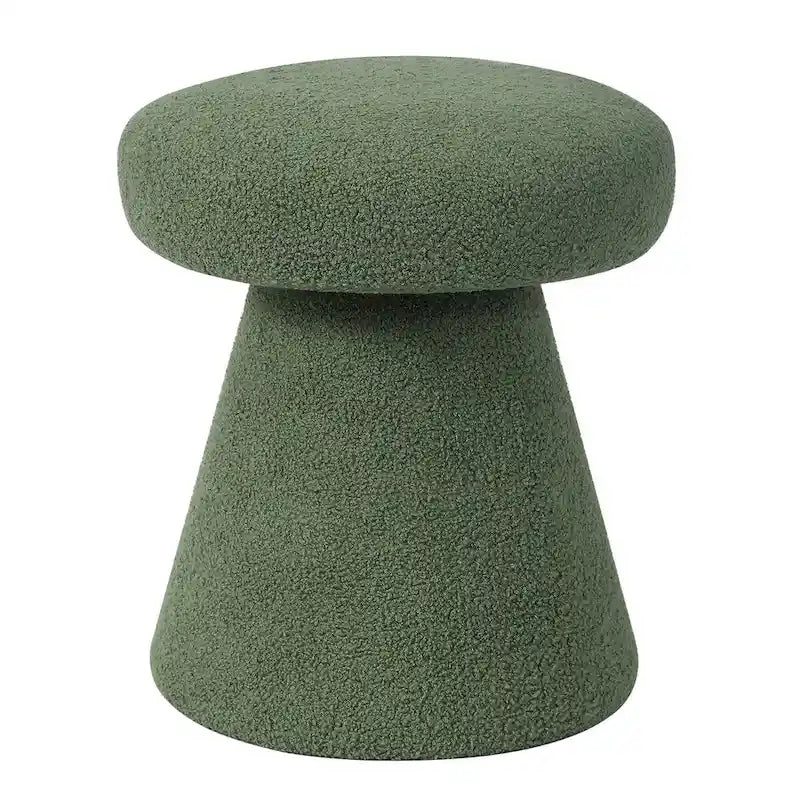 Adeco Mushroom Ottoman Large Soft Foot Stool for Living Room Bedroom