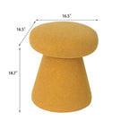 Adeco Mushroom Ottoman Large Soft Foot Stool for Living Room Bedroom