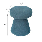 Adeco Mushroom Ottoman Large Soft Foot Stool for Living Room Bedroom