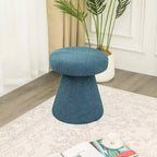 Adeco Mushroom Ottoman Large Soft Foot Stool for Living Room Bedroom
