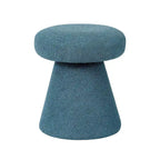 Adeco Mushroom Ottoman Large Soft Foot Stool for Living Room Bedroom