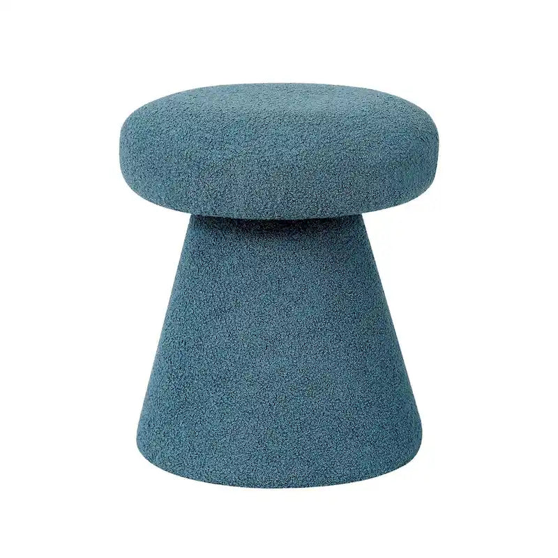 Adeco Mushroom Ottoman Large Soft Foot Stool for Living Room Bedroom