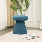 Adeco Mushroom Ottoman Large Soft Foot Stool for Living Room Bedroom
