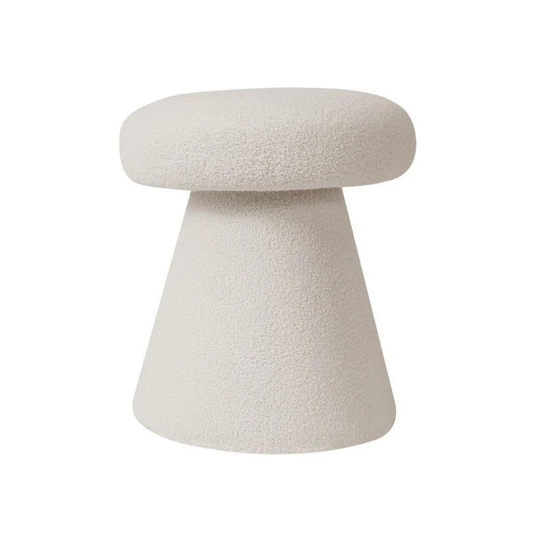 Adeco Mushroom Ottoman Large Soft Foot Stool for Living Room Bedroom