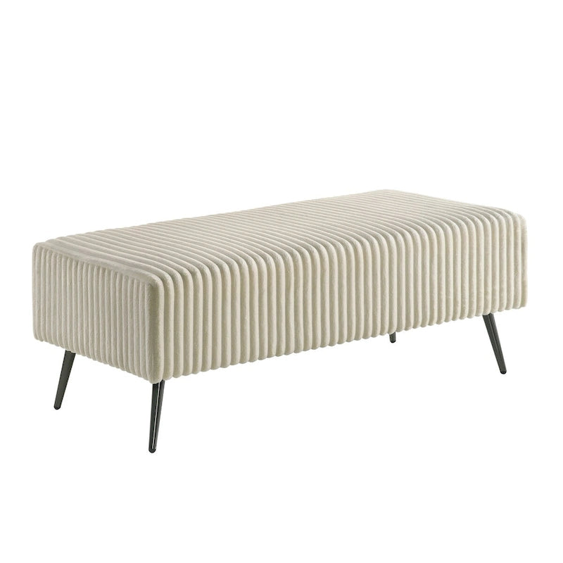 Roundhill Furniture Mavela Wide Wale Corduroy Upholstery Bench
