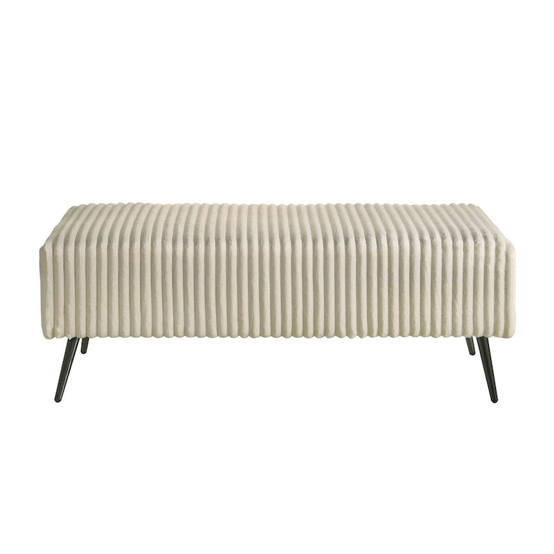 Roundhill Furniture Mavela Wide Wale Corduroy Upholstery Bench