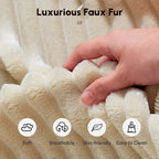 HOOOWOOO Modular Couch Plush Corduroy Sectional Sofa with Pillows