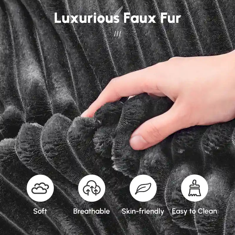 HOOOWOOO Modular Couch Plush Corduroy Sectional Sofa with Pillows