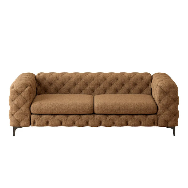 Corvus Aosta Chesterfield Tufted Velvet Sofa