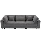 105 Sofa with Cushions and 5 Pillows