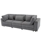 105 Sofa with Cushions and 5 Pillows