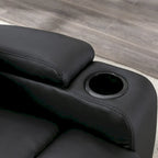 Manual Rocking Recliner Chair with Massage and Cup Holders