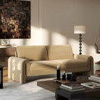 Mason 85 Velvet Pillow Back Curved Arm Sofa