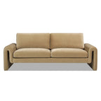 Mason 85 Velvet Pillow Back Curved Arm Sofa