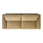 Mason 85 Velvet Pillow Back Curved Arm Sofa