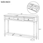 Console Table Sofa Table with Drawers for Entryway