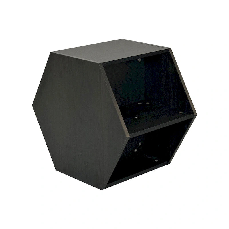 Hexagonal Small Coffee Table with Storage, Unique Modern Coffee Table for Living Room and Office, for Small Spaces