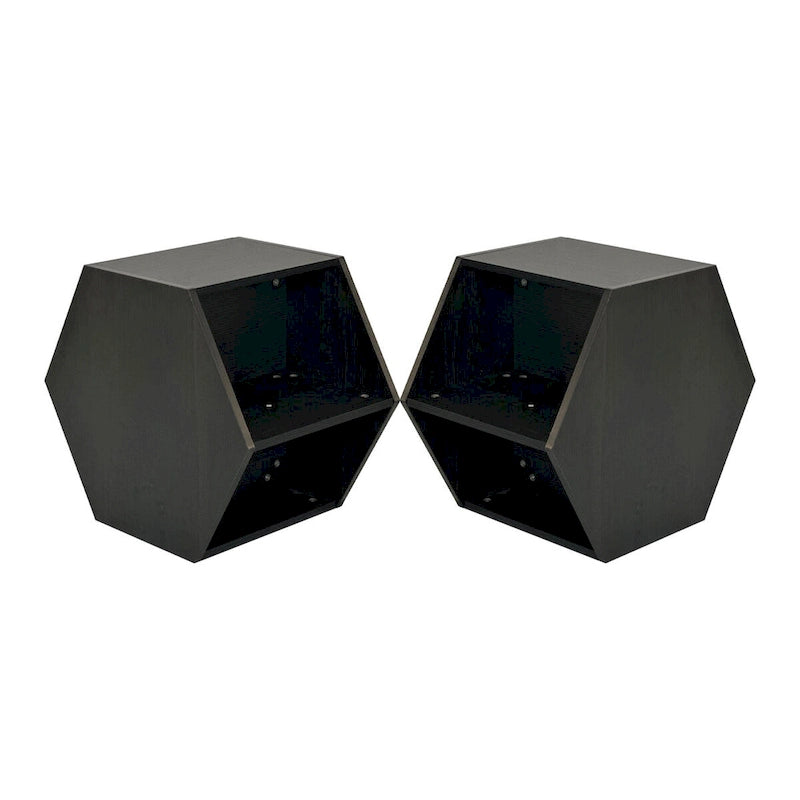 Hexagonal Small Coffee Table with Storage, Unique Modern Coffee Table for Living Room and Office, for Small Spaces