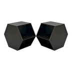 Hexagonal Small Coffee Table with Storage, Unique Modern Coffee Table for Living Room and Office, for Small Spaces