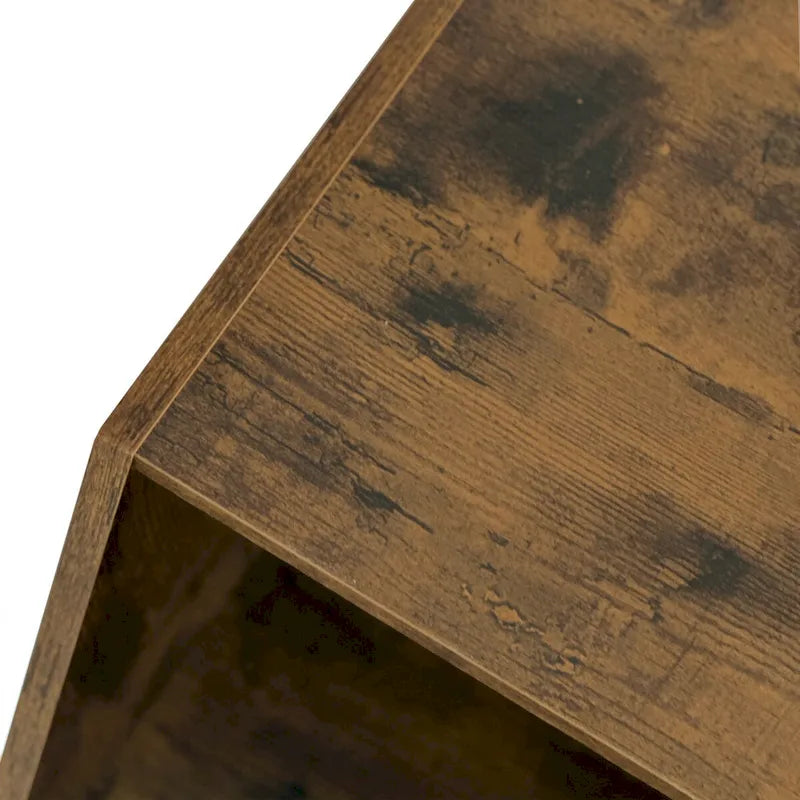 Hexagonal Small Coffee Table with Storage, Unique Modern Coffee Table for Living Room and Office, for Small Spaces