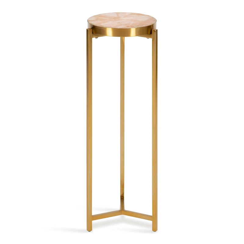 Kate and Laurel Aguilar Glam Drink Table - 9x9x23