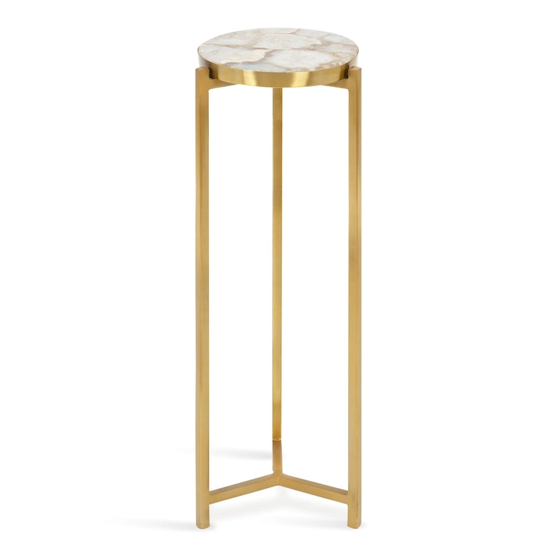 Kate and Laurel Aguilar Glam Drink Table - 9x9x23