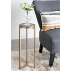 Kate and Laurel Aguilar Glam Drink Table - 9x9x23