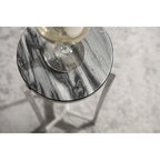 Kate and Laurel Aguilar Glam Drink Table - 9x9x23