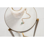 Kate and Laurel Aguilar Glam Drink Table - 9x9x23