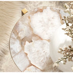 Kate and Laurel Aguilar Glam Drink Table - 9x9x23