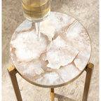 Kate and Laurel Aguilar Glam Drink Table - 9x9x23