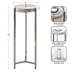 Kate and Laurel Aguilar Glam Drink Table - 9x9x23